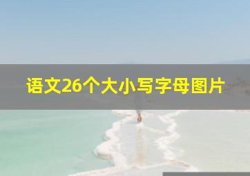 语文26个大小写字母图片