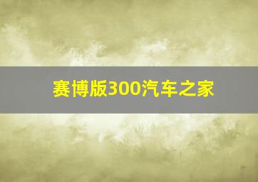 赛博版300汽车之家