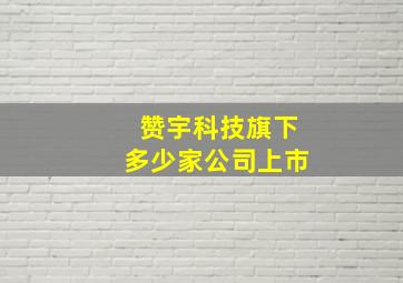 赞宇科技旗下多少家公司上市