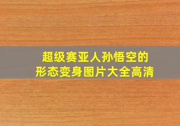 超级赛亚人孙悟空的形态变身图片大全高清