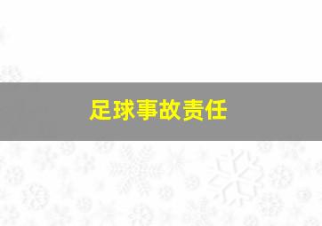 足球事故责任