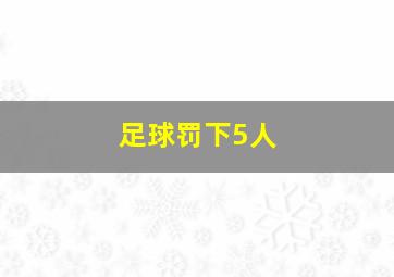 足球罚下5人