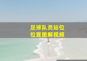 足球队员站位位置图解视频