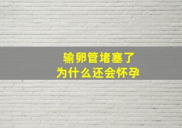 输卵管堵塞了为什么还会怀孕