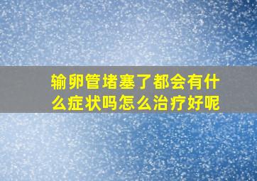 输卵管堵塞了都会有什么症状吗怎么治疗好呢