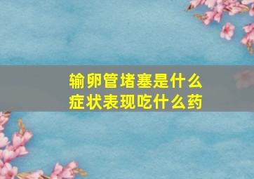 输卵管堵塞是什么症状表现吃什么药