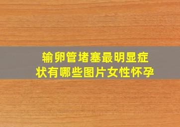 输卵管堵塞最明显症状有哪些图片女性怀孕