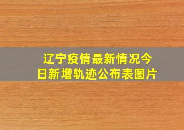 辽宁疫情最新情况今日新增轨迹公布表图片