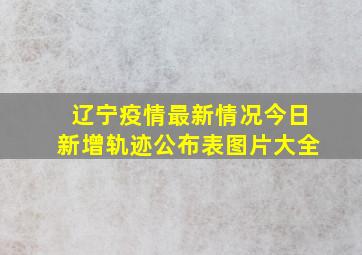 辽宁疫情最新情况今日新增轨迹公布表图片大全