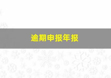 逾期申报年报