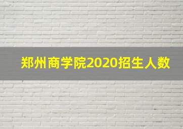 郑州商学院2020招生人数