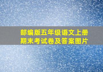 部编版五年级语文上册期末考试卷及答案图片