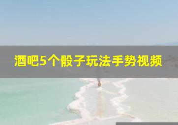 酒吧5个骰子玩法手势视频