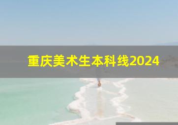 重庆美术生本科线2024