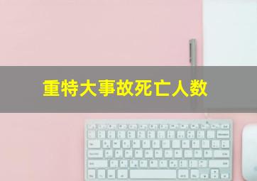 重特大事故死亡人数