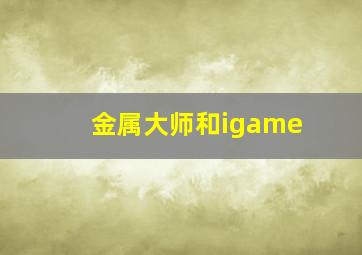 金属大师和igame