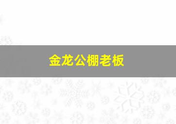 金龙公棚老板