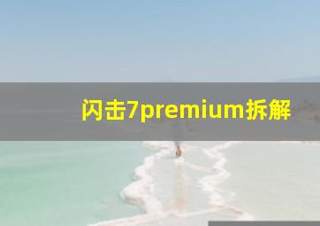 闪击7premium拆解