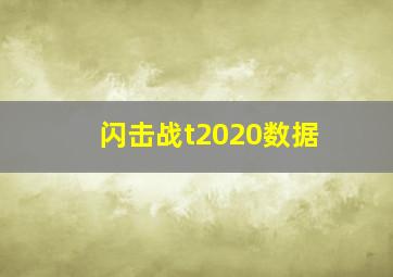 闪击战t2020数据