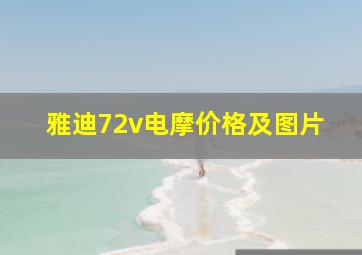 雅迪72v电摩价格及图片