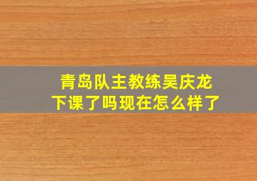 青岛队主教练吴庆龙下课了吗现在怎么样了