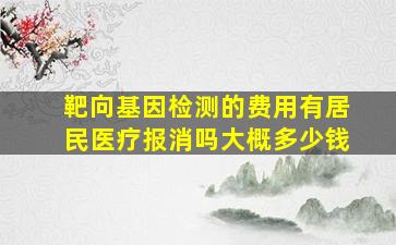 靶向基因检测的费用有居民医疗报消吗大概多少钱