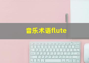 音乐术语flute