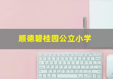 顺德碧桂园公立小学