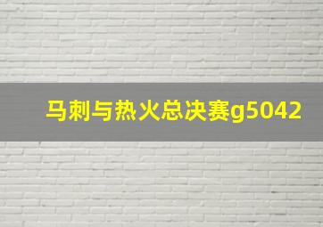 马刺与热火总决赛g5042