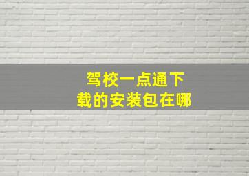 驾校一点通下载的安装包在哪