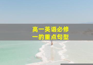 高一英语必修一的重点句型