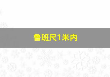 鲁班尺1米内