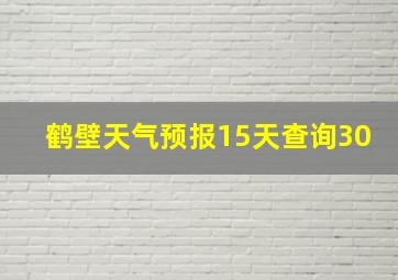 鹤壁天气预报15天查询30