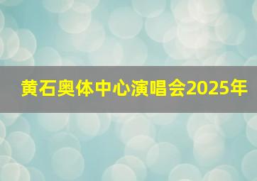 黄石奥体中心演唱会2025年