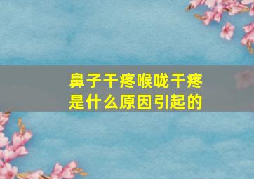 鼻子干疼喉咙干疼是什么原因引起的