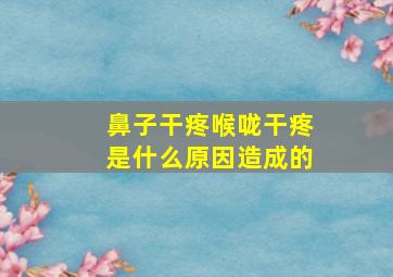 鼻子干疼喉咙干疼是什么原因造成的