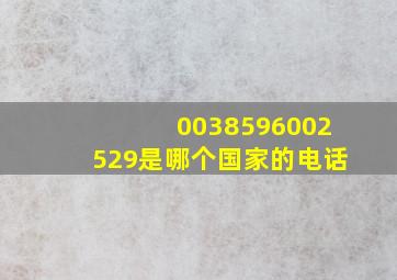 0038596002529是哪个国家的电话