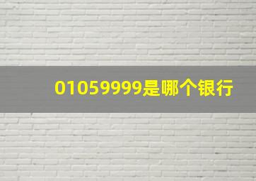 01059999是哪个银行