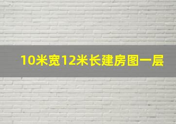 10米宽12米长建房图一层