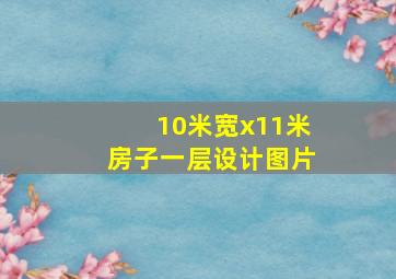 10米宽x11米房子一层设计图片