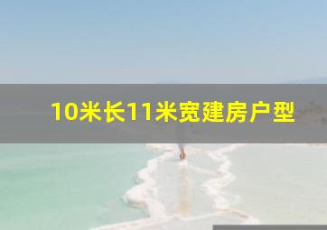 10米长11米宽建房户型