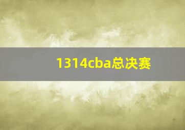 1314cba总决赛