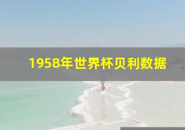 1958年世界杯贝利数据