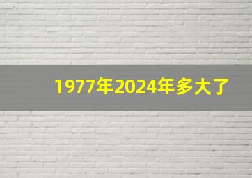 1977年2024年多大了