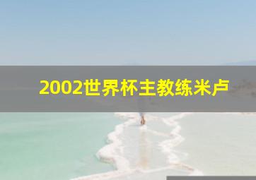 2002世界杯主教练米卢