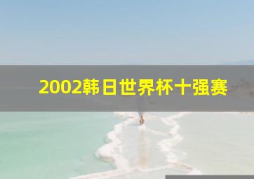 2002韩日世界杯十强赛