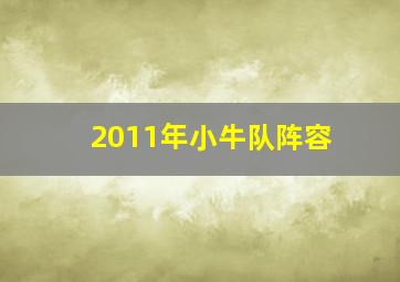 2011年小牛队阵容