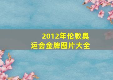 2012年伦敦奥运会金牌图片大全