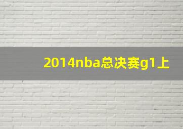 2014nba总决赛g1上