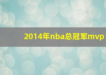 2014年nba总冠军mvp